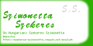 szimonetta szekeres business card